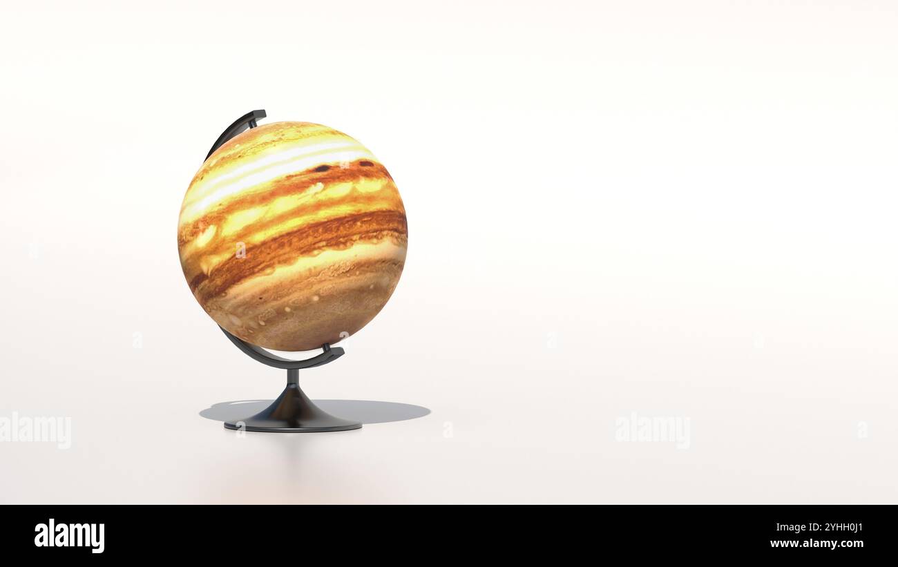 3D render - Mercury globe on white background Stock Photo - Alamy