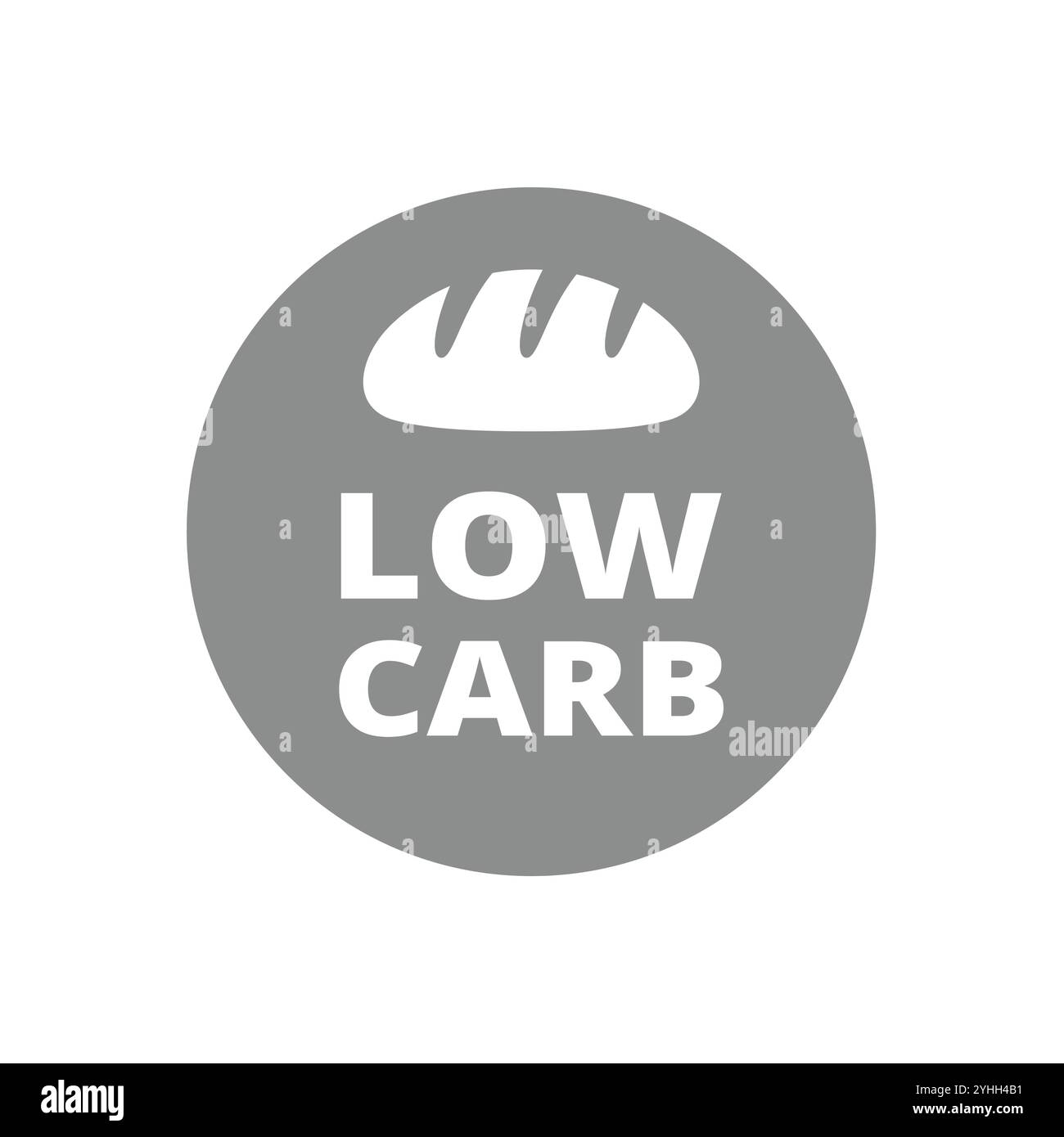 Low carb vector label. Low carbohydrates circle sticker Stock Vector ...