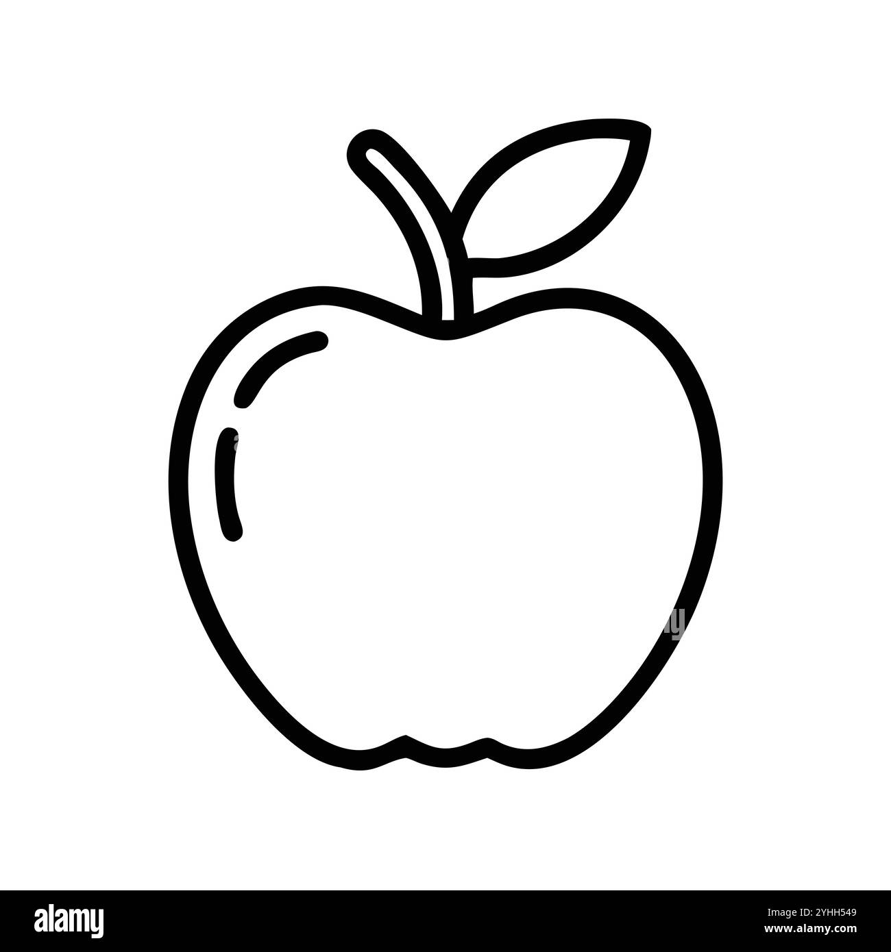 Apple clipart Black and White Stock Photos & Images - Alamy