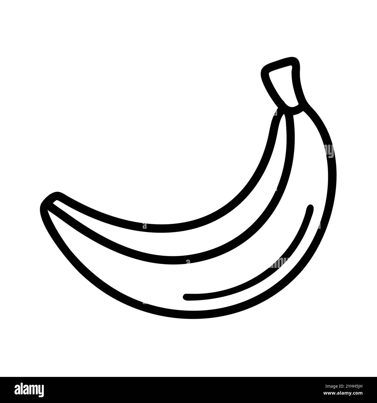 Simple Bananas Icon simple vector illustration of a banana, in a simple and clean style ...