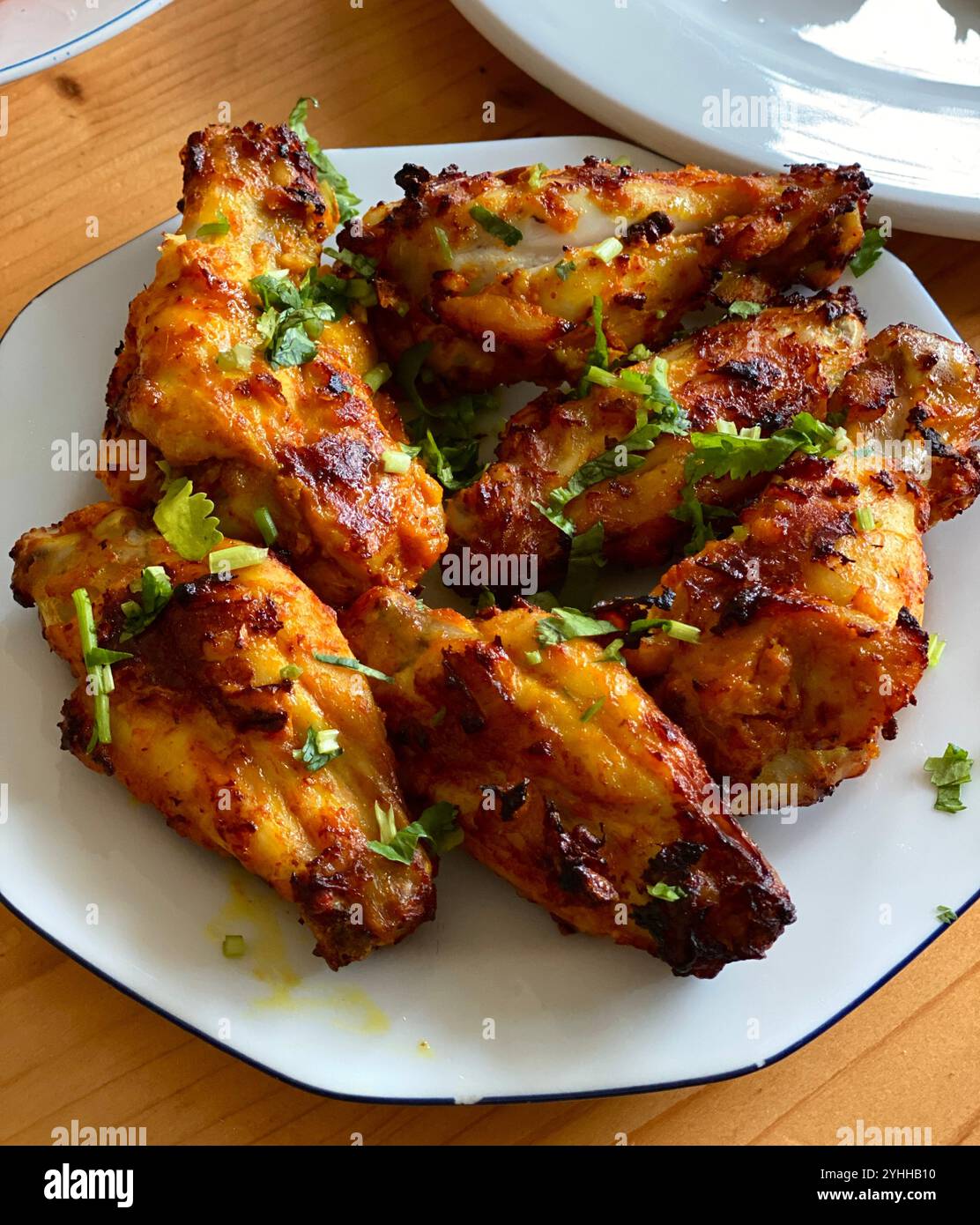 Creative Food Photography, Tandoori Chicken - Smartphone Captured Stock Image