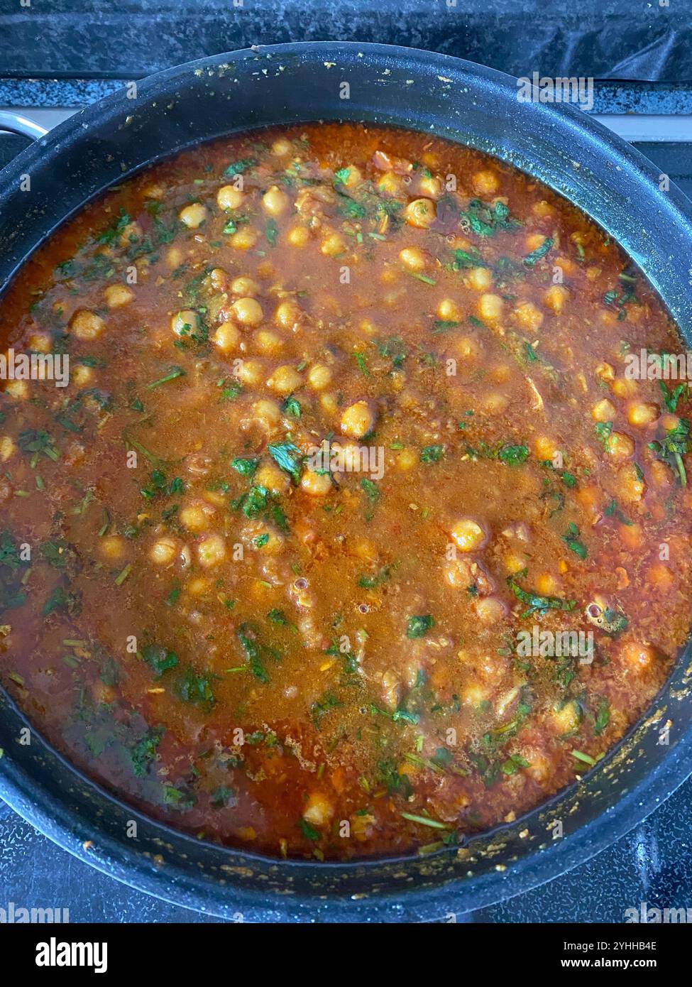 Creative Food Photography, Chole Masala - Smartphone Captured Stock Image