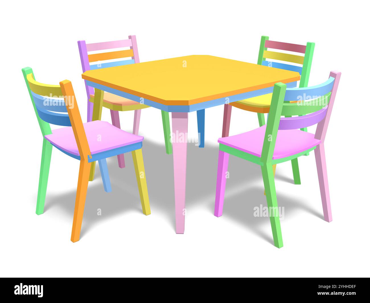 Tables and chairs Cut Out Stock Images & Pictures - Alamy