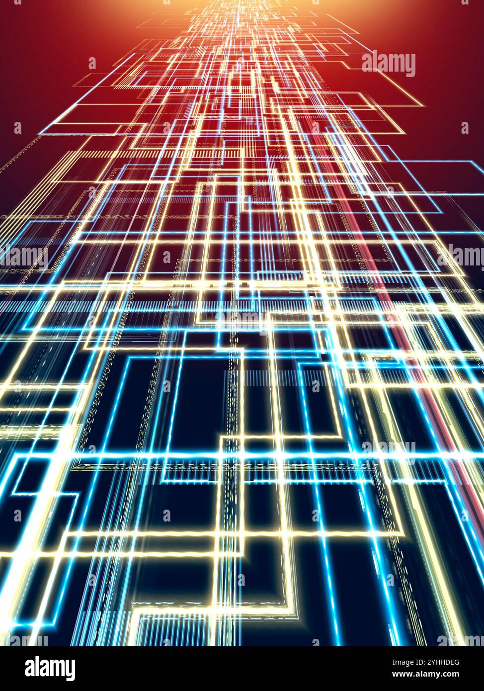 Rays background in circuit hi-res stock photography and images - Alamy