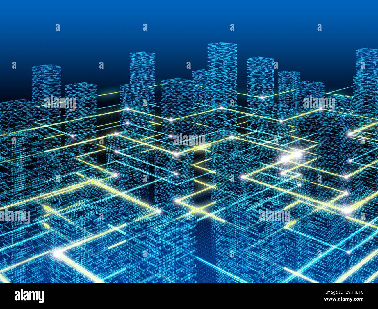 Network Rays Digital network circuit hi-res stock photography and images - Alamy