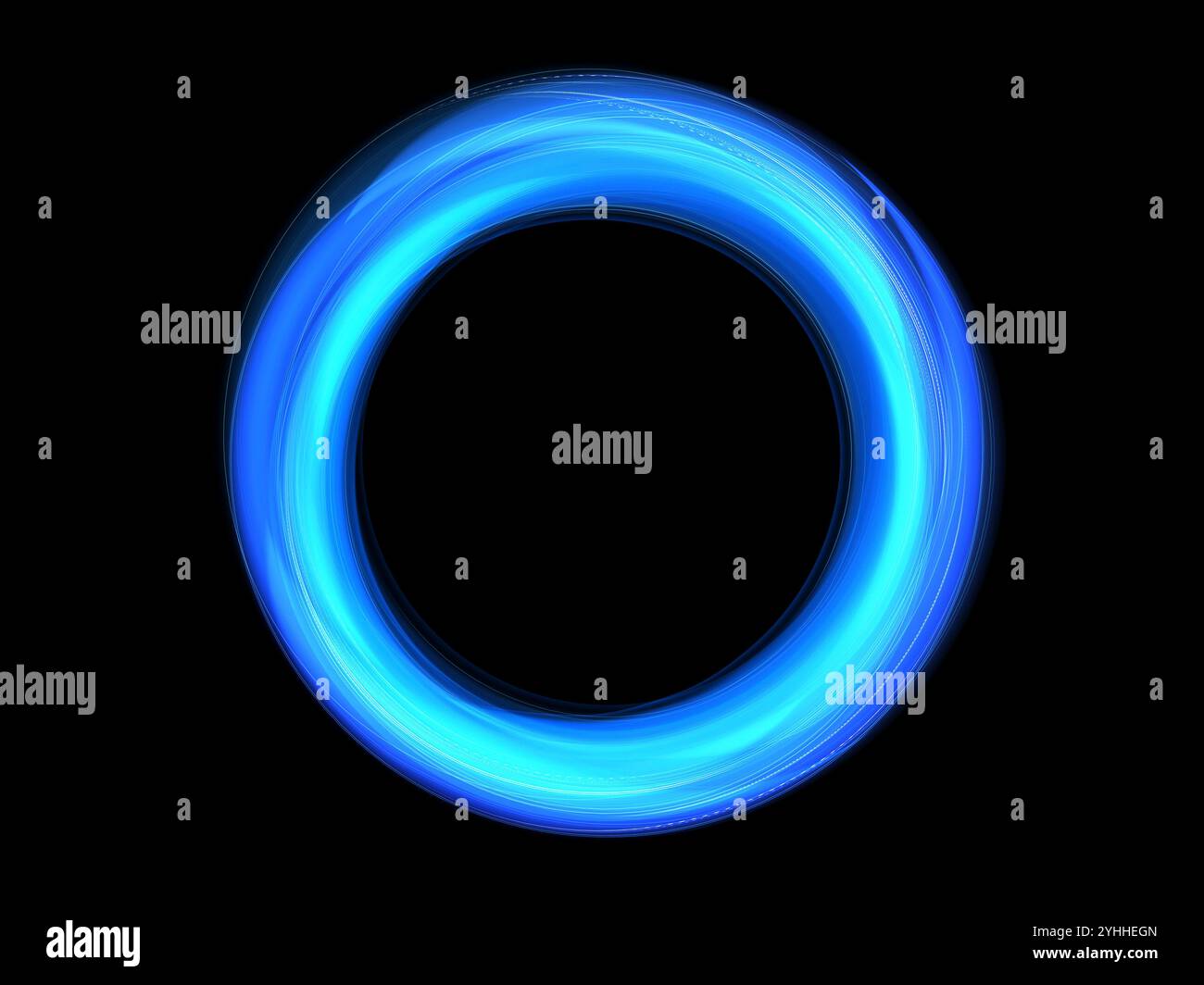 Blue rings swirling in and out of each other Stock Photo - Alamy