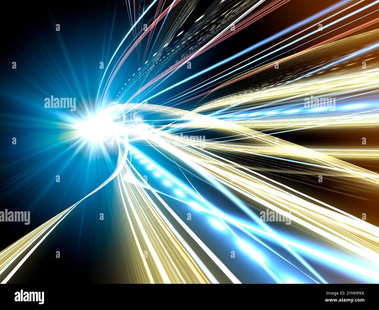 Radial rays moving Stock Photo - Alamy