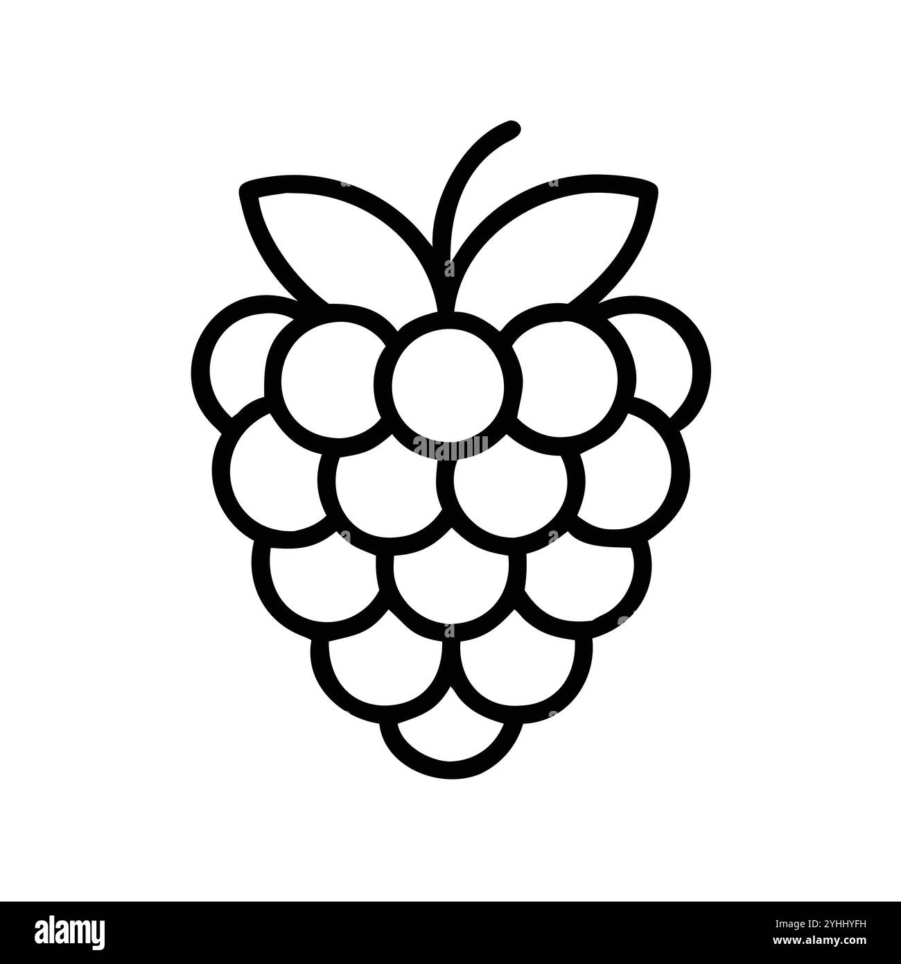 simple vector illustration of a raspberry, in a simple and clean style ...