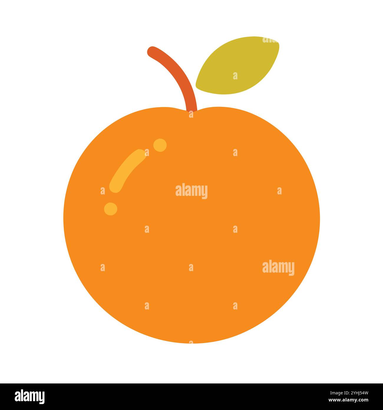 Simple Vector Orange simple vector illustration of a orange, in a simple and clean style ...