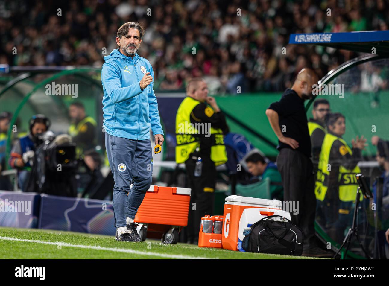 Lisboa, Portugal. 05th Nov, 2024. Fitness Coach Lorenzo Buenaventura of Manchester City seen during the UEFA Champions League 2024/25 League Phase MD4 match between Sporting Clube de Portugal and Manchester City at Estadio Jose Alvalade. (Final score: Sporting CP 4 - 1 CF Manchester City) Credit: SOPA Images Limited/Alamy Live News Stock Photo