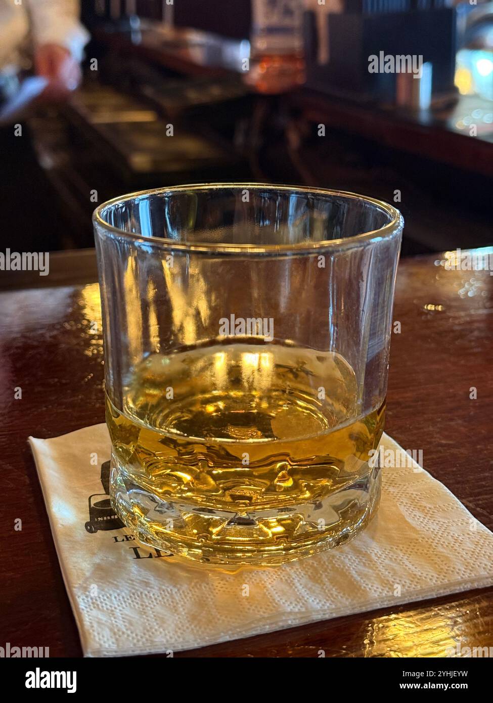 A tumbler of whiskey - Smartphone Captured Stock Image