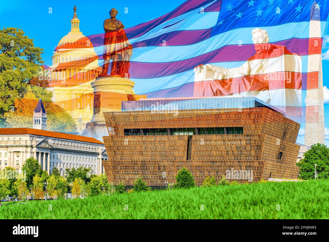 American history collage hi-res stock photography and images - Alamy