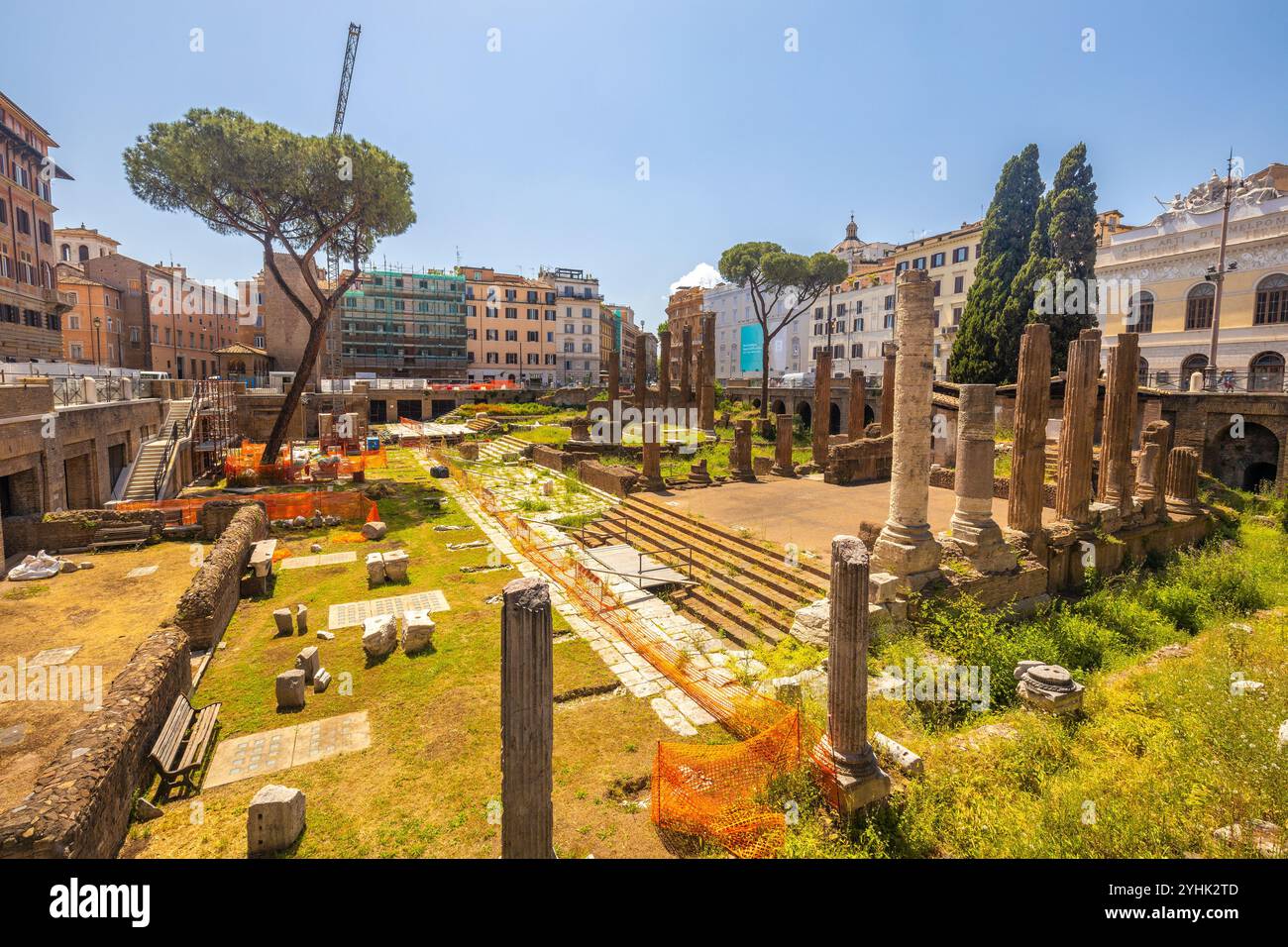 ROME, ITALY - MAY 10, 2022: Largo di Torre Argentina, square with an ...