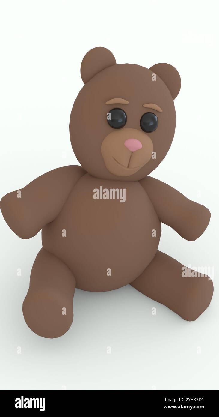 teddy bear toy with white background Stock Photo - Alamy