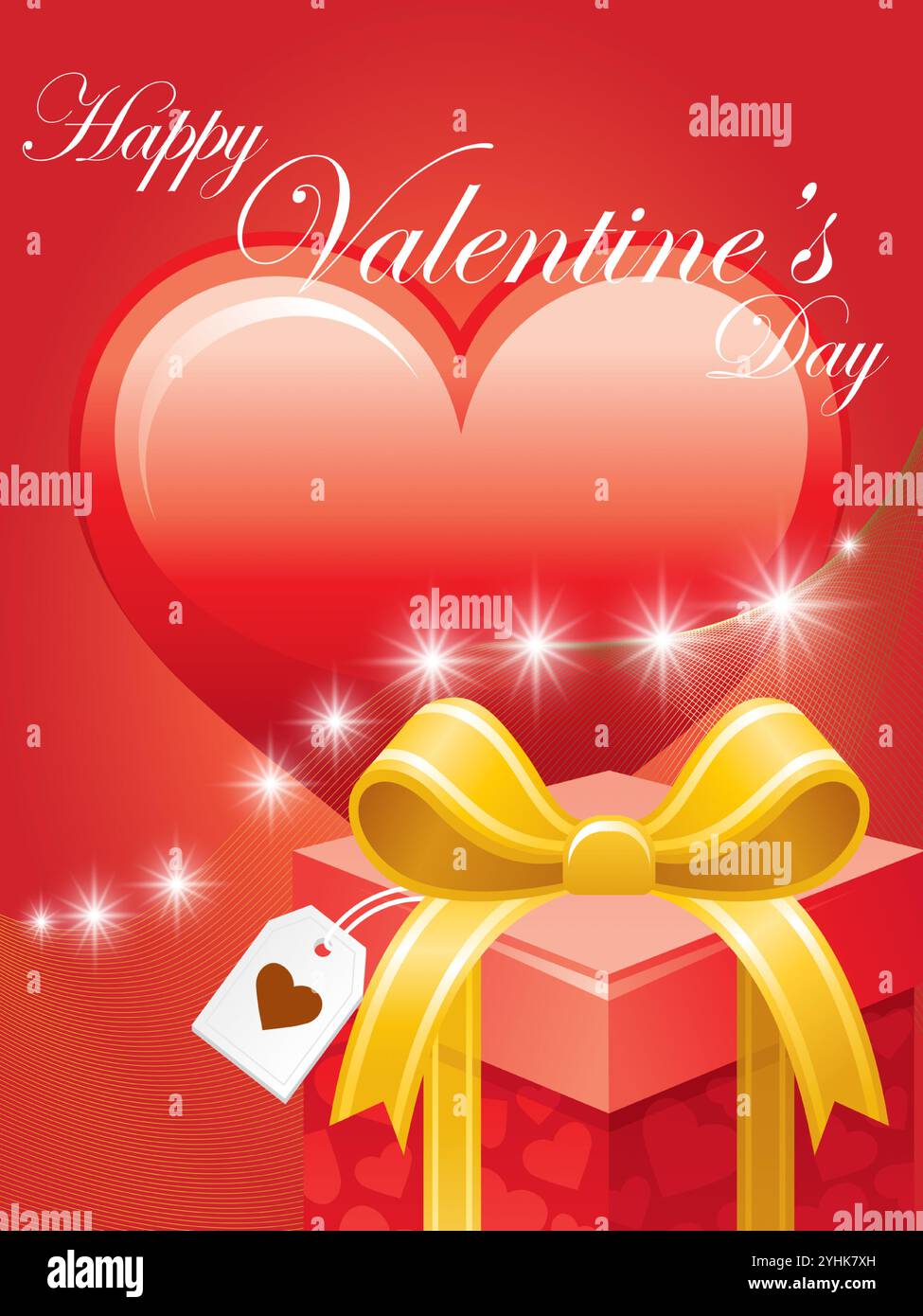Happy valentine day box Stock Vector Images - Alamy