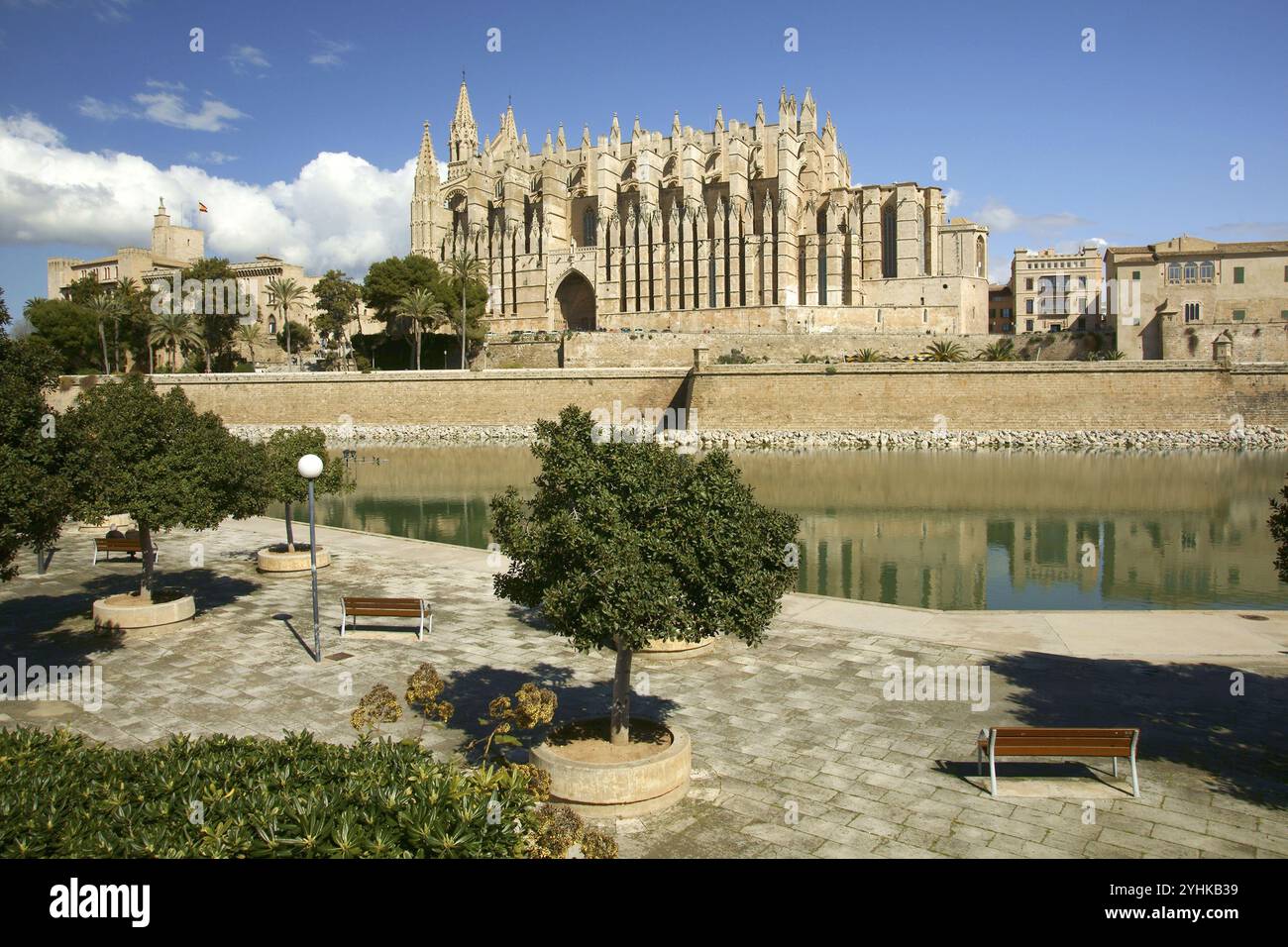 Catedral de Mallorca, siglo. XIII a siglo.XX) .Palma.Mallorca.Islas Baleares. Espana Stock Photo