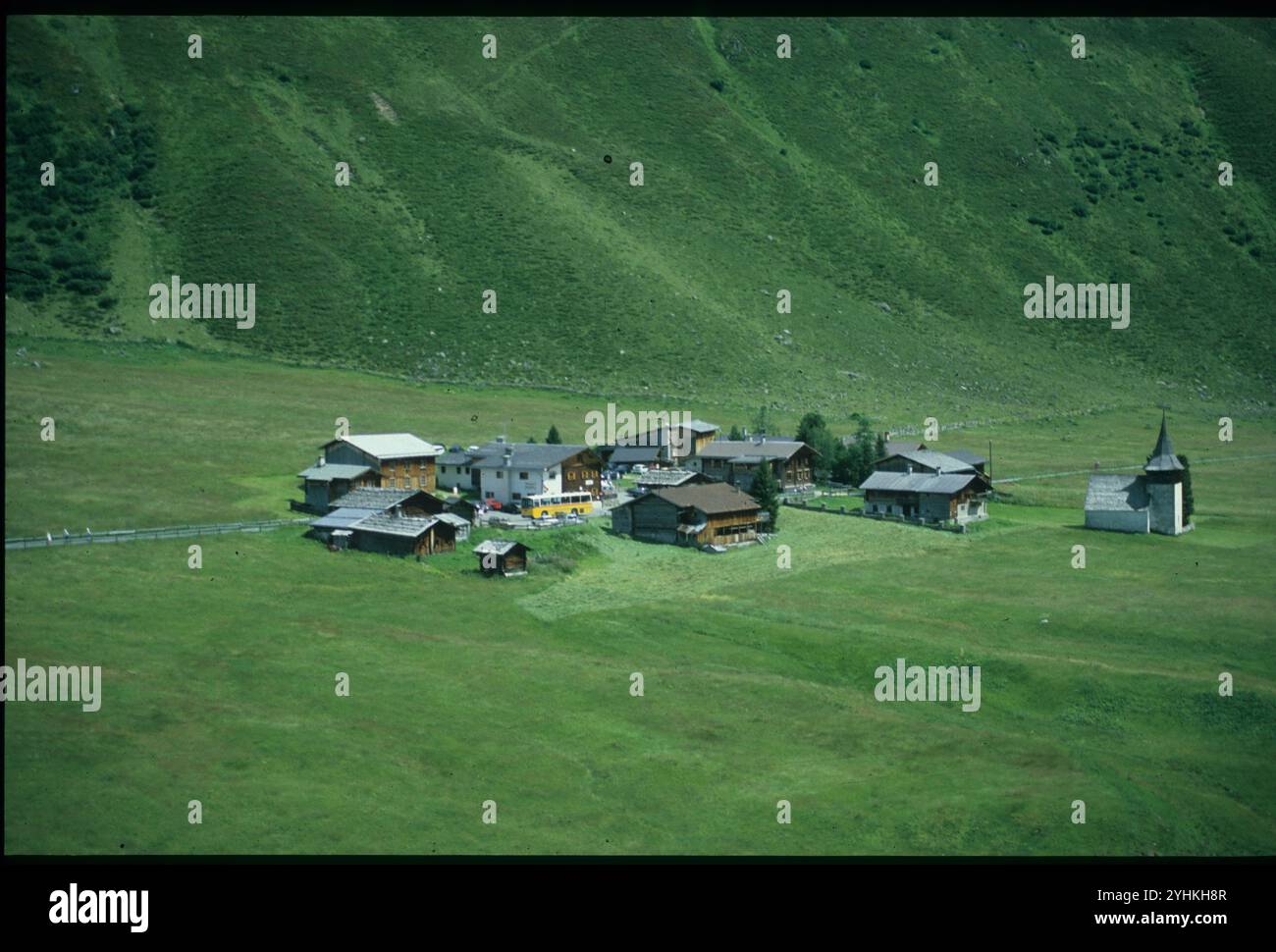 Mountain Village in the Alps Stock Photo - Alamy