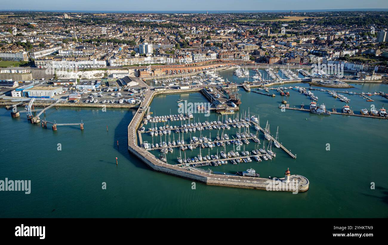 Aerial Views Of Ramsgate Harbour In Thanet Kent Stock Photo - Alamy