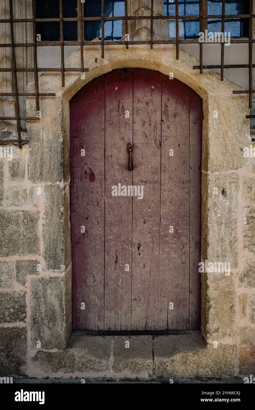 Building details at Beziers cathedral, Herault department in the Occitanie region, France. Stock Photo