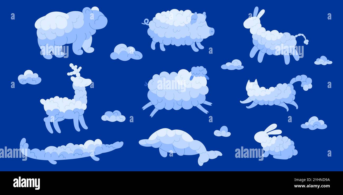 Cartoon Kitty Cloud Creative Funny Wall Sticker Cartoon Kitty Cloud Creative Funny Wall Sticker