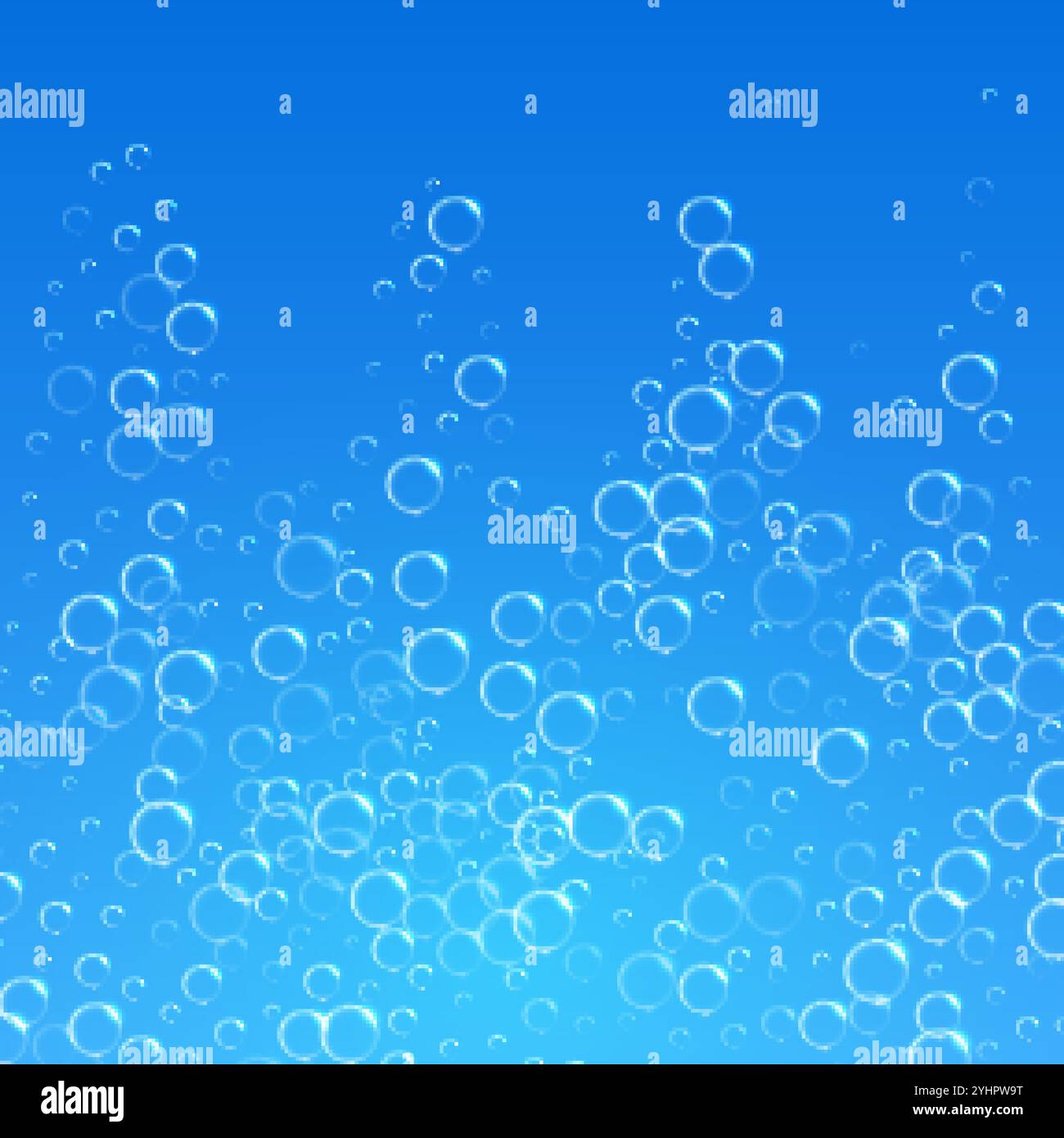 blue water background with bubbles floating upwards Stock Vector Image ...
