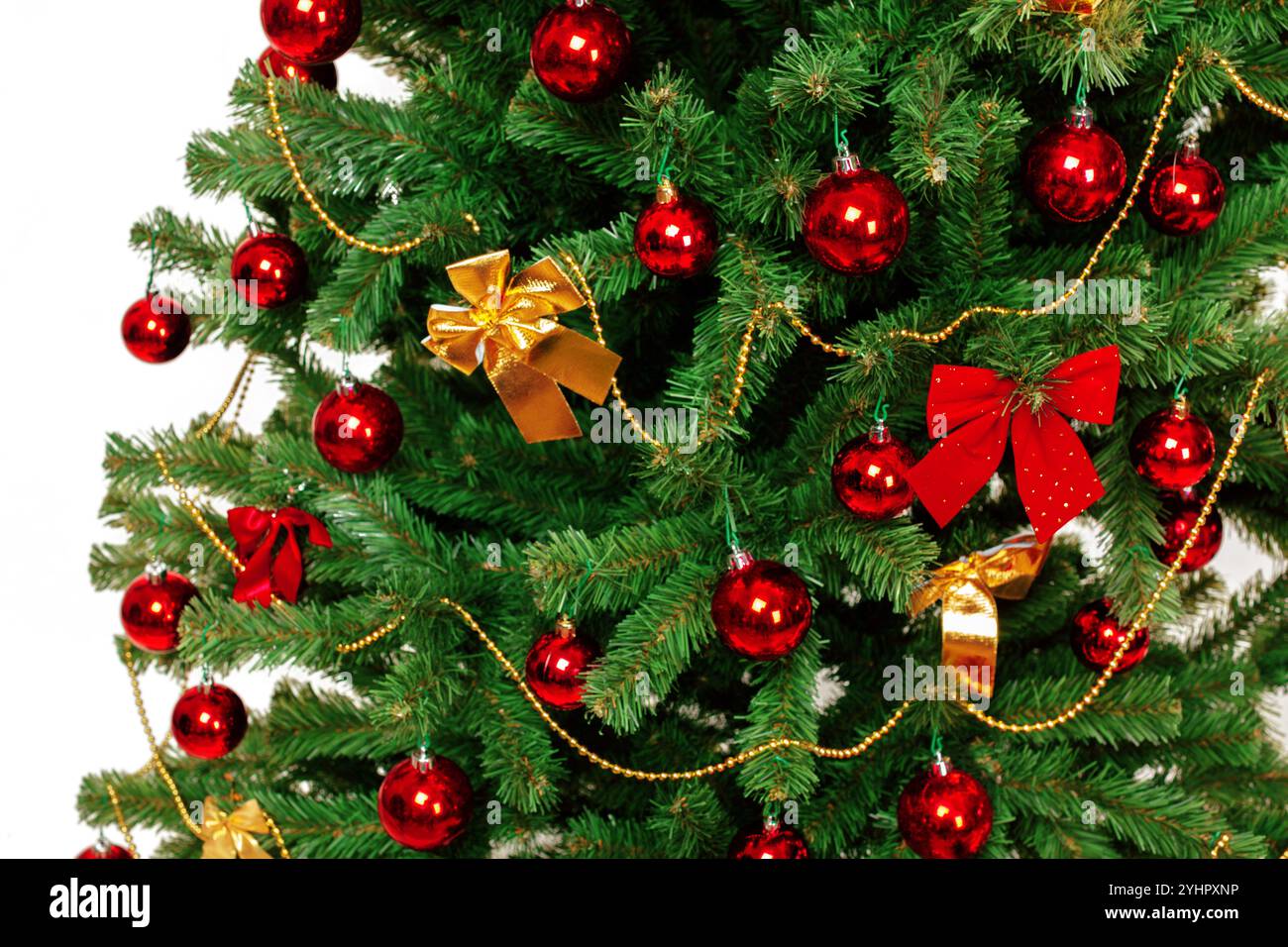 Christmas Tree isolated on white background Stock Photo - Alamy