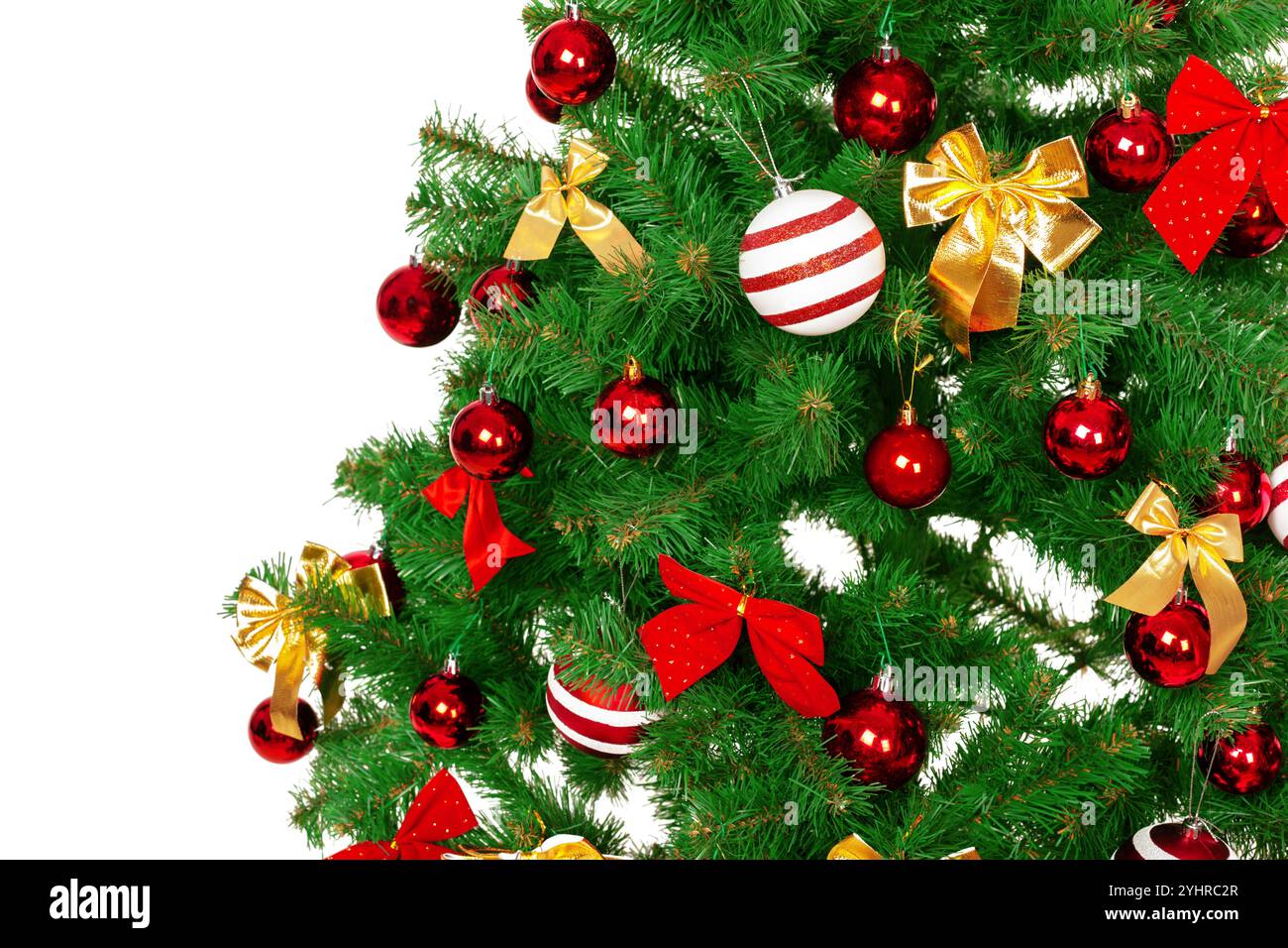 Christmas Tree isolated on white background Stock Photo - Alamy