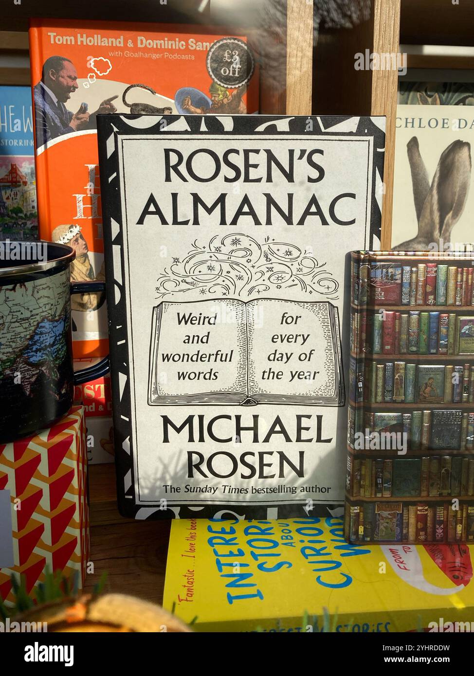 Rosen's Almanac by Michael Rosen, book for sale at the local book store - Smartphone Captured Stock Image