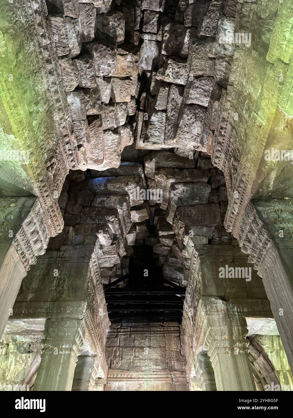 Different perspective , Angkor temple , Cambodia - Smartphone Captured Stock Image