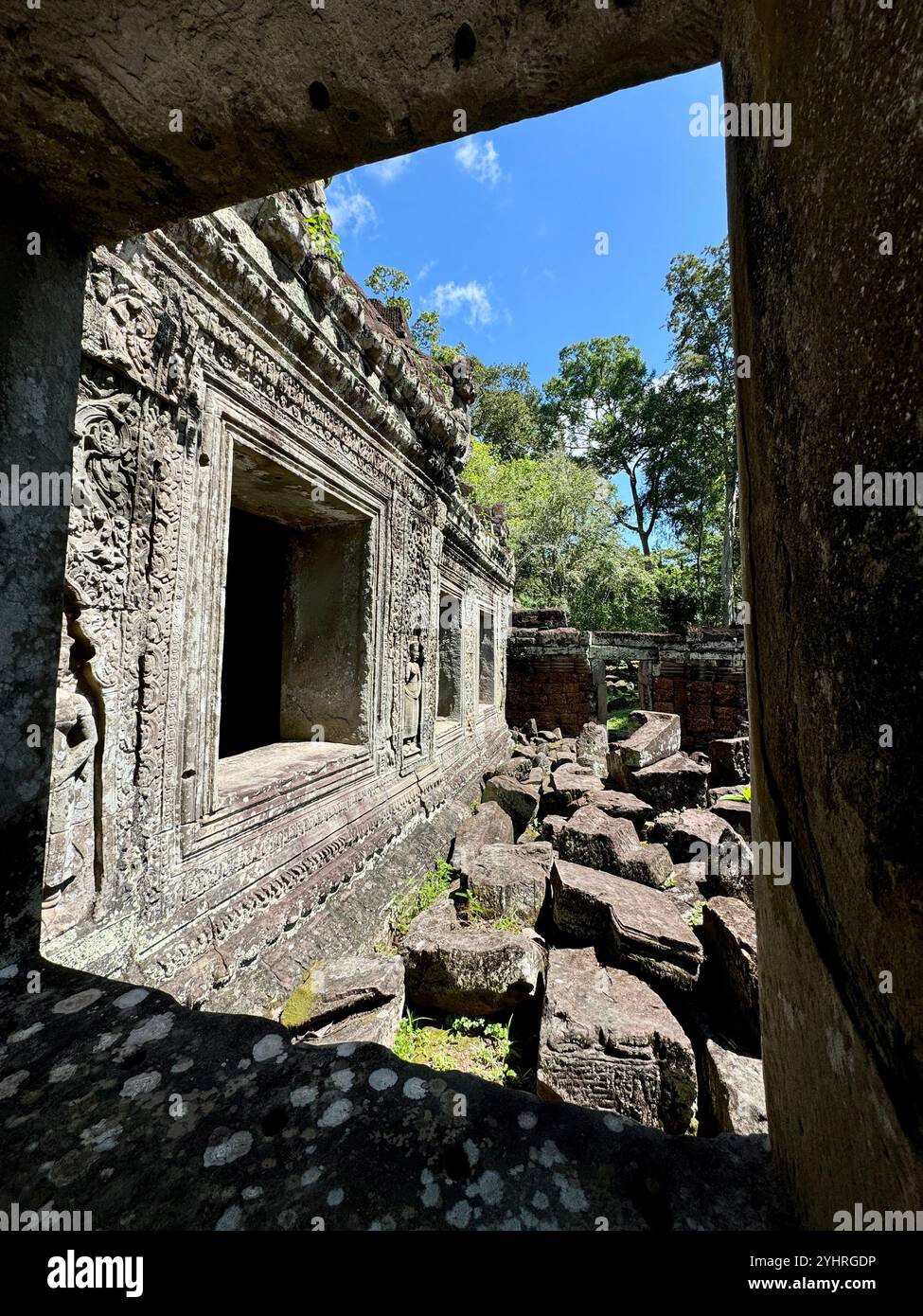 Different perspective , Angkor temple , Cambodia - Smartphone Captured Stock Image
