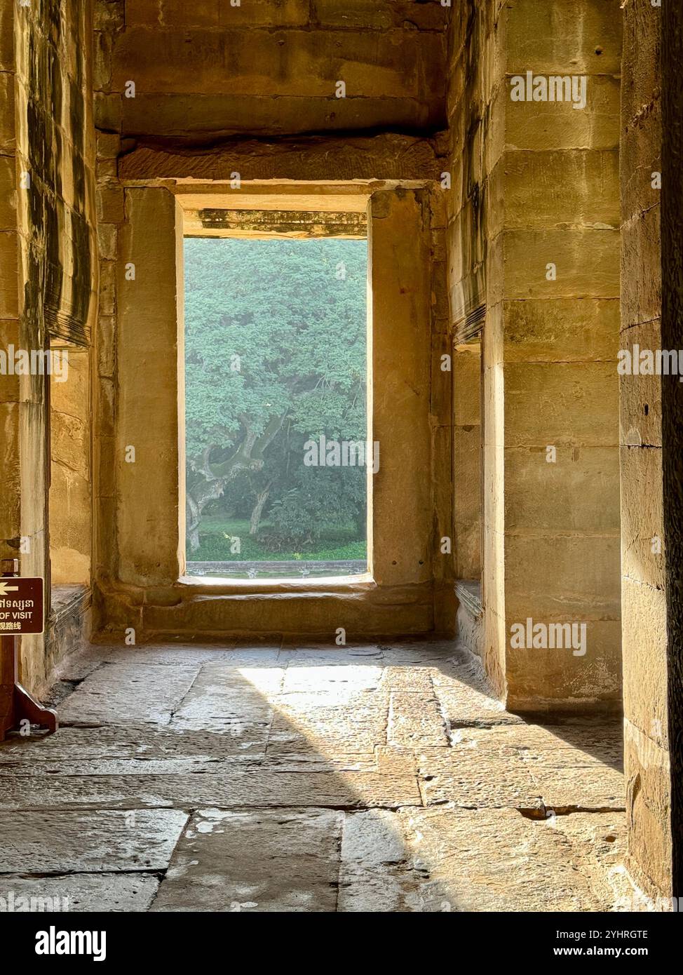 Angkor Wat  - a hindu & buddhist temple , located within the ancient Khmer capital city , Unesco world heritage site, Siem Reap , Cambodia - Smartphone Captured Stock Image