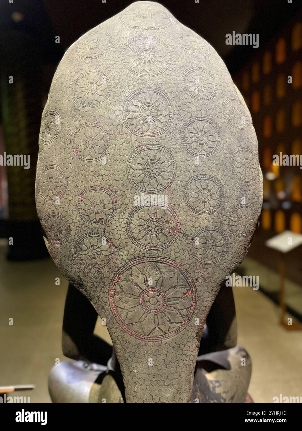 Statue of different deity (dating back from 9th to 13th century), Angkor National Museum, Siem reap , Cambodia - Smartphone Captured Stock Image