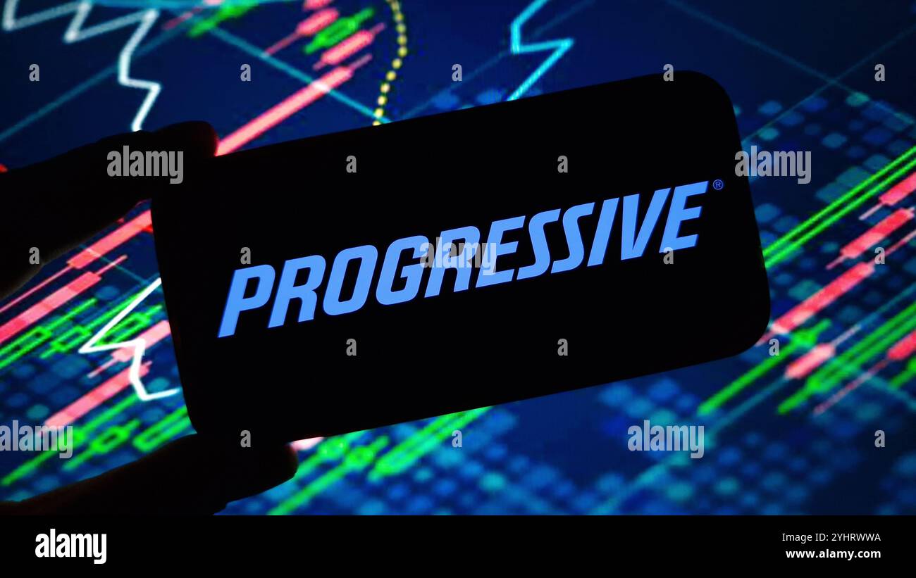 Progressive company logo on hi-res stock photography and images - Alamy