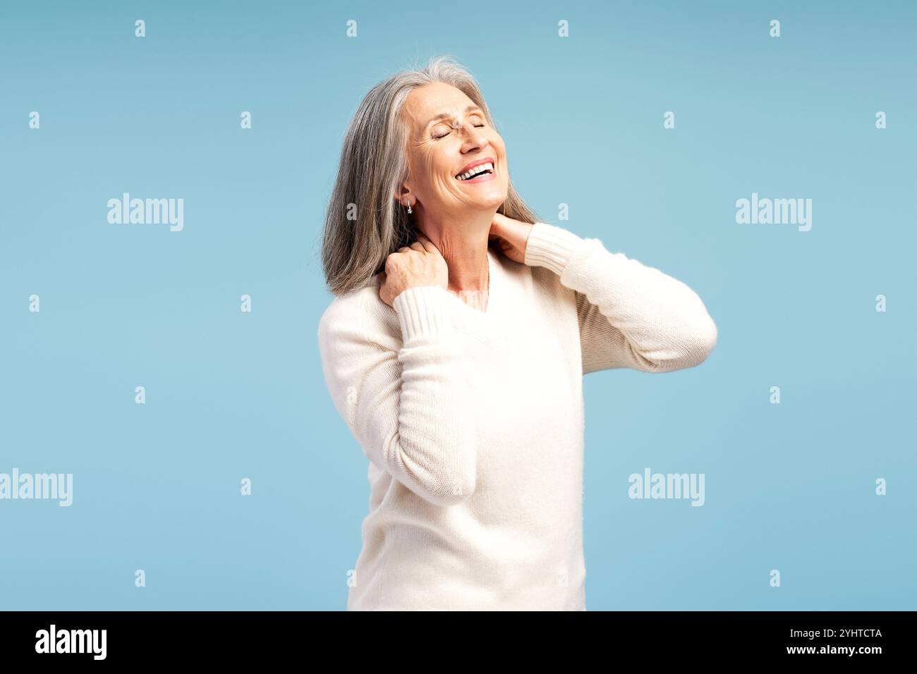 Attractive model having neck hi-res stock photography and images - Alamy