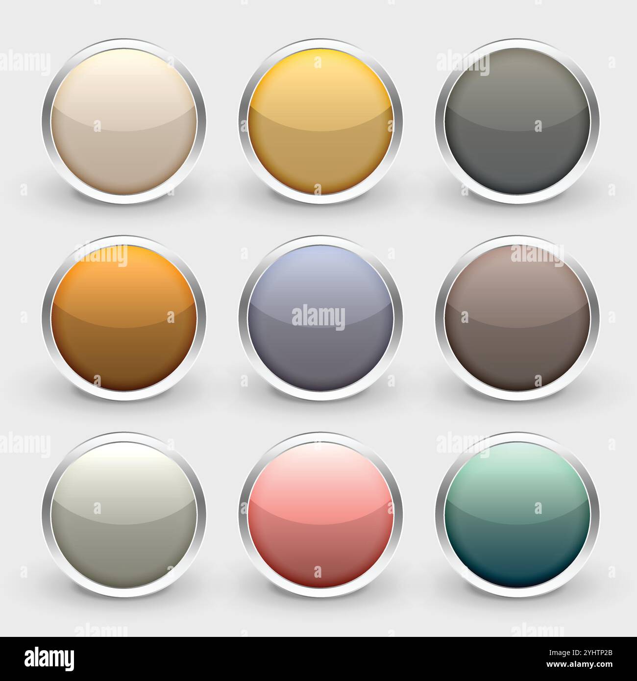 Aluminium button Stock Vector Images - Alamy
