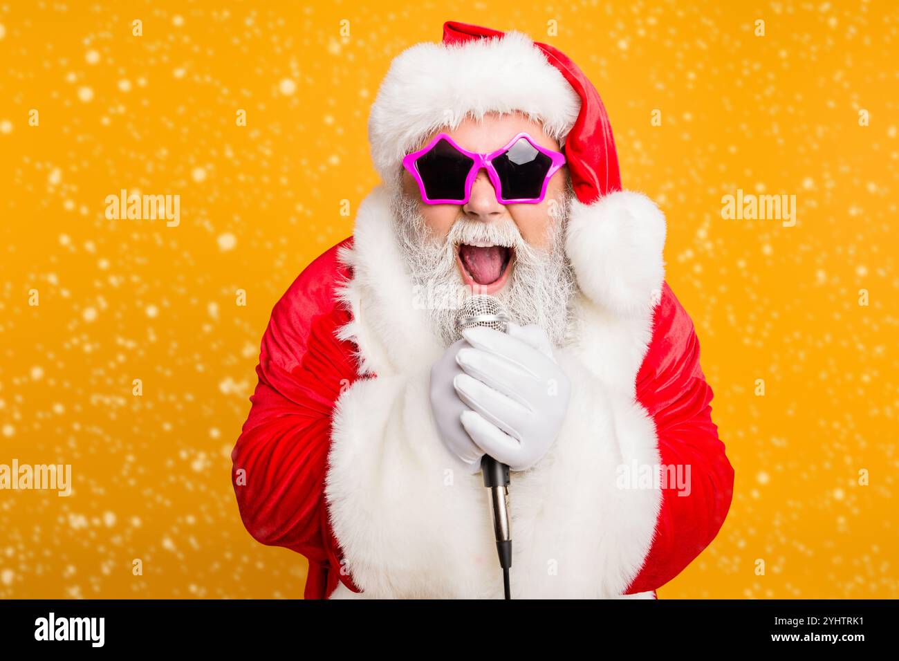 Jolly christmas x-mas performance from funky santa claus Modern crazy ...