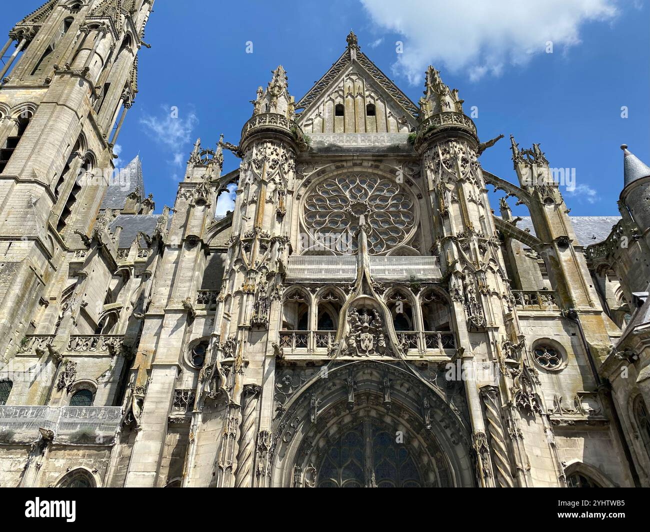 Notre-Dame de Senlis - Senlis Cathedral - Smartphone Captured Stock Image