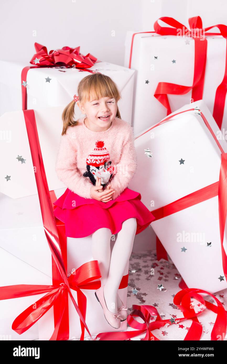 Joyful girl playing holiday hi-res stock photography and images - Alamy