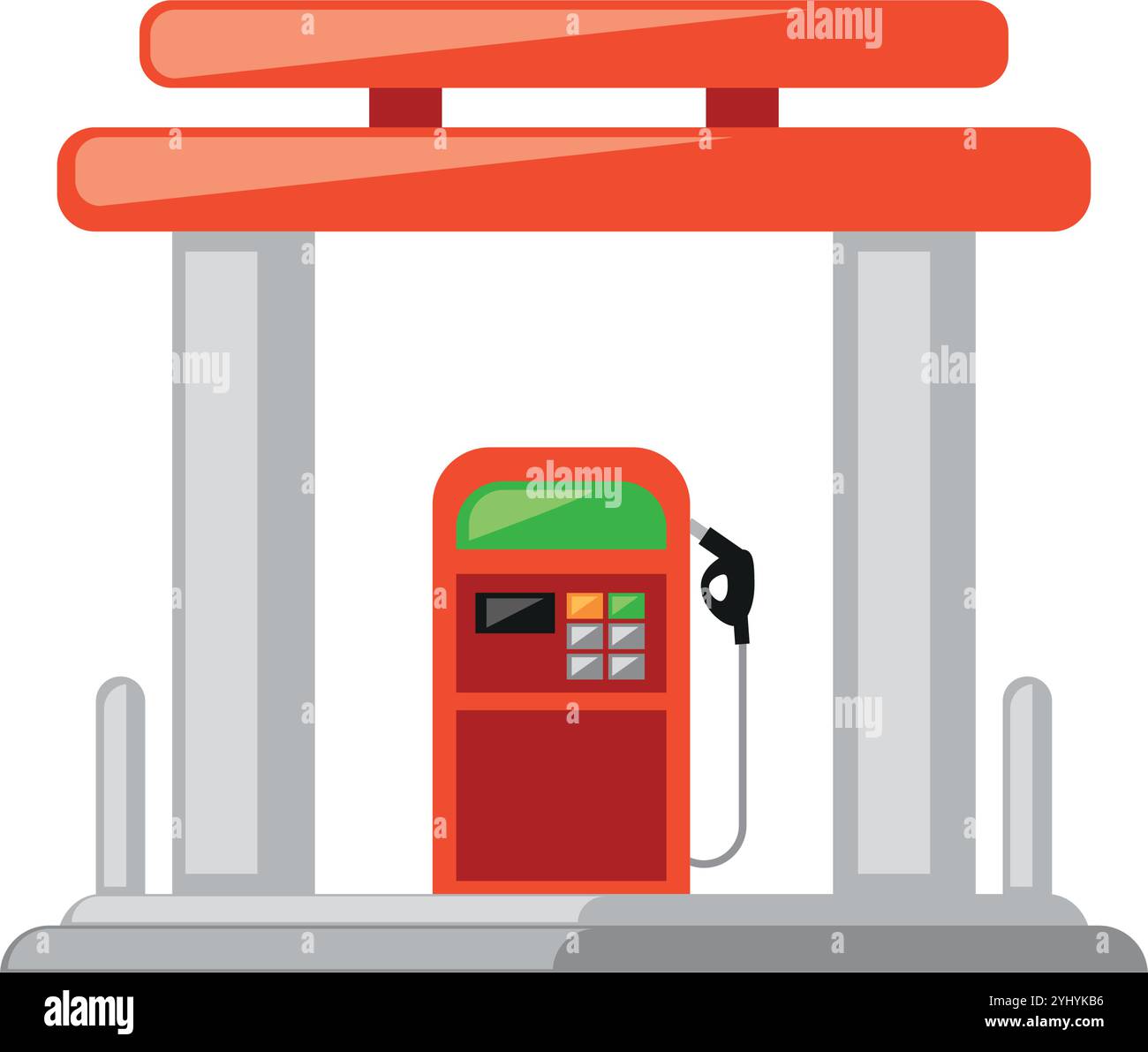 gas pump station urban infrastructure Stock Vector Image & Art - Alamy