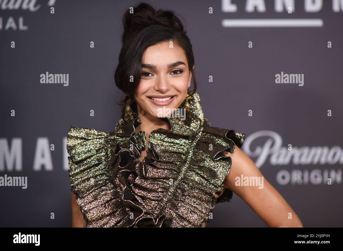 Paulina Chavez arrives at the premiere of "Landman" on Tuesday, Nov. 12