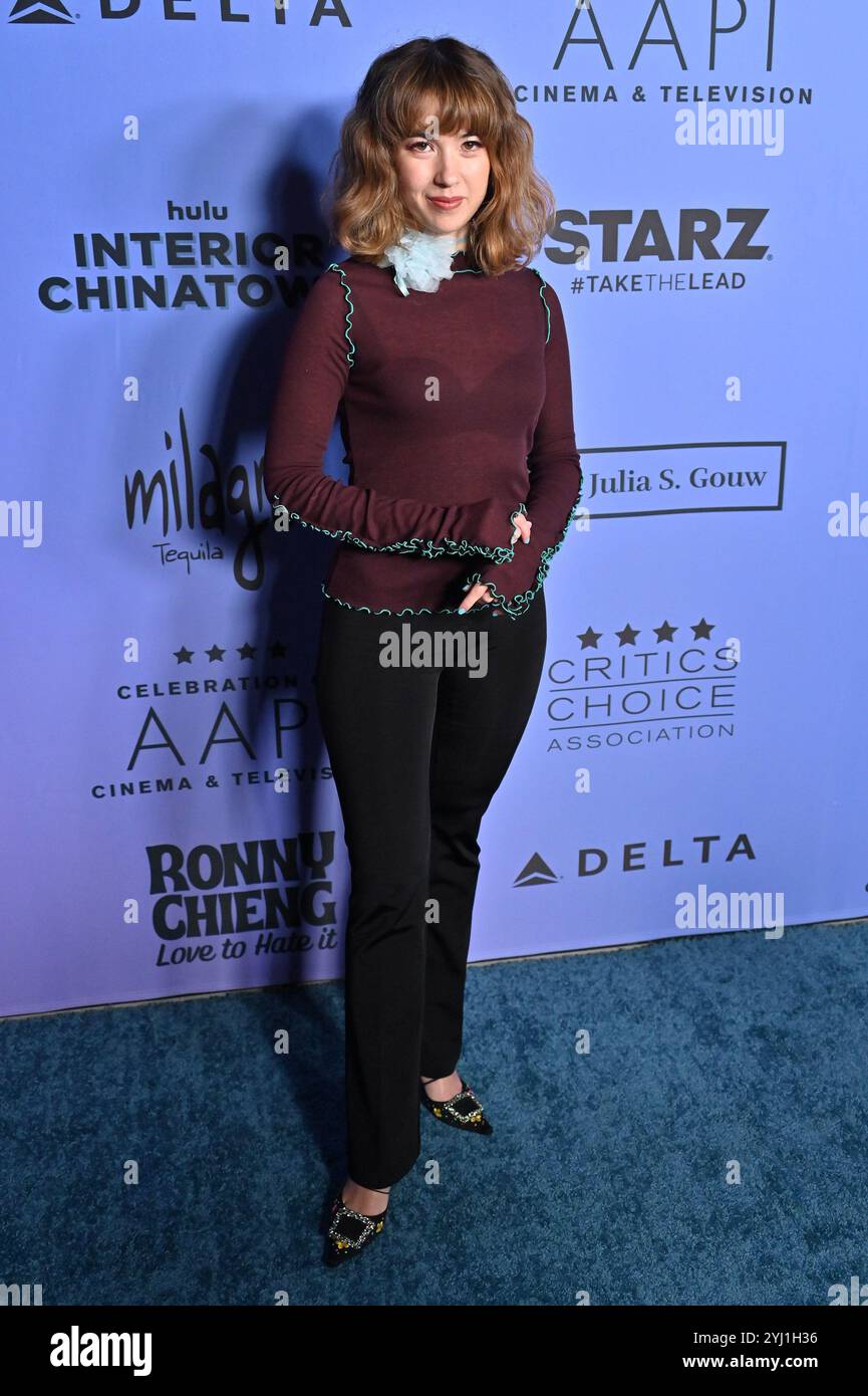 Hollywood CA USA November 12, 2024 Nichole Sakura attends The Critics Choice Association's
