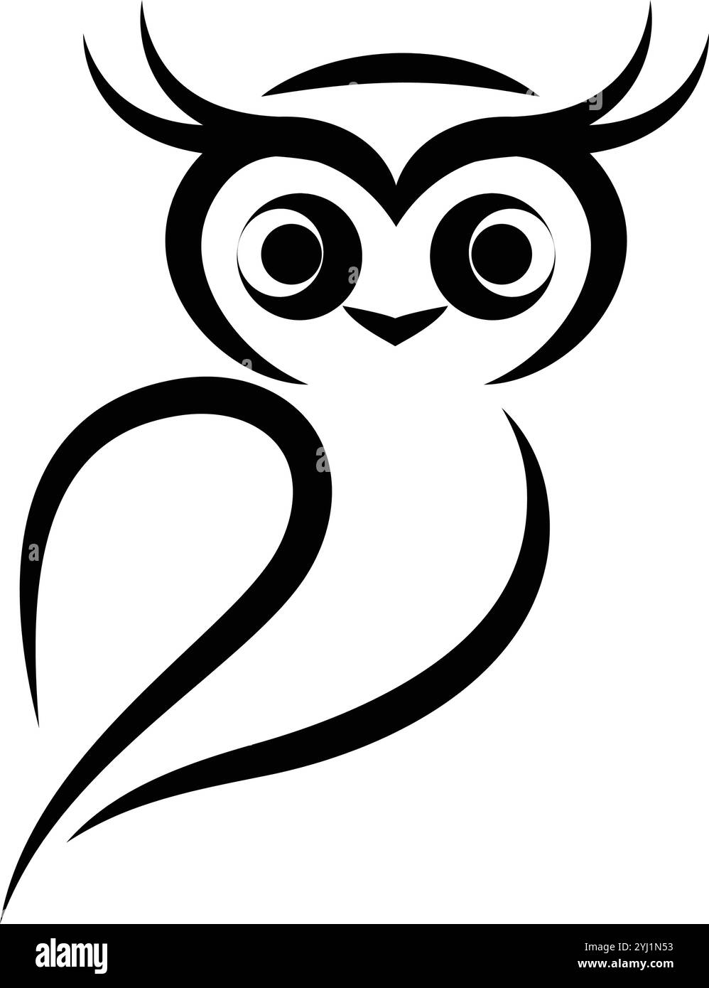 owl logo icon illustration design Stock Vector
