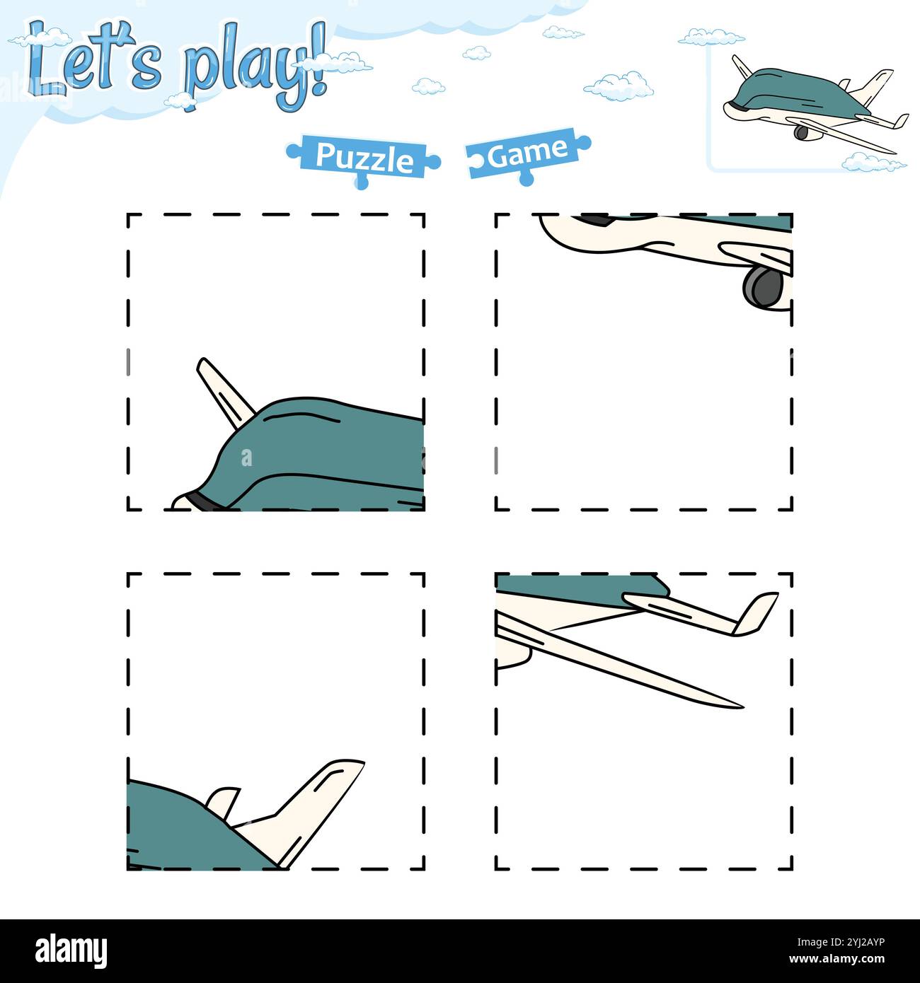 Lets play puzzle game Stock Vector Image & Art - Alamy