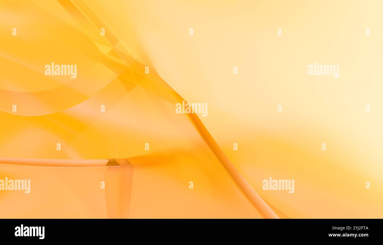 Abstract orange and yellow gradient background with soft flowing lines ...