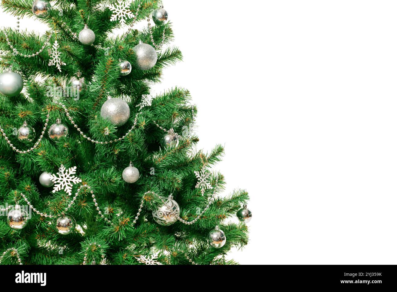 Christmas Tree isolated on white background Stock Photo - Alamy