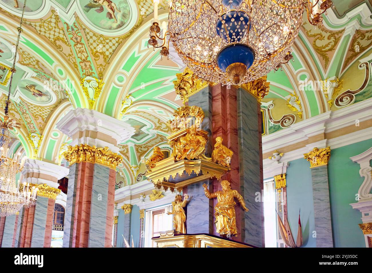 Peter and Paul Fortress. Interior. Saint-Petersburg. Russia Stock Photo