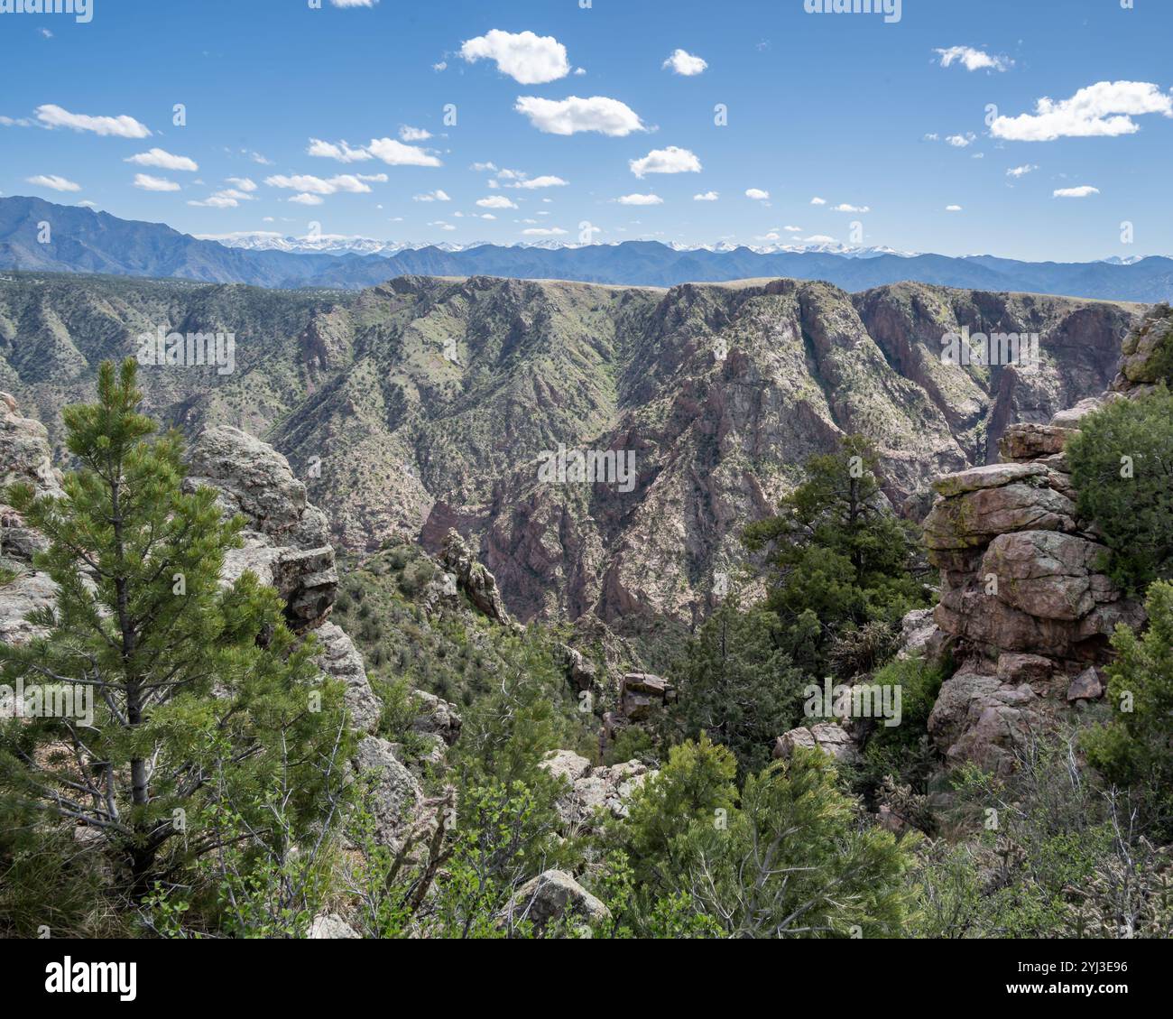 View from Far Out and Canon Vista Loop, Royal Gorge, Cañon City, Colorado Stock Photo