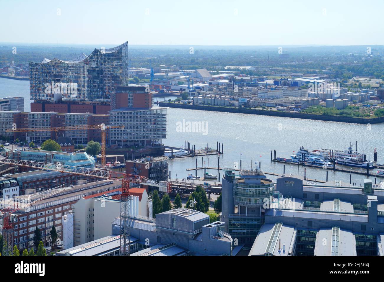 Hamburg Harbour, Free and Hanseatic City of Hamburg,Germany Stock Photo ...