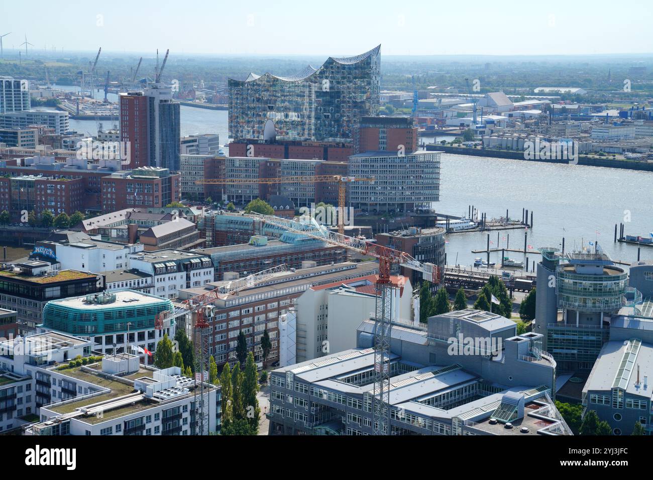 Hamburg Harbour, Free and Hanseatic City of Hamburg,Germany Stock Photo ...