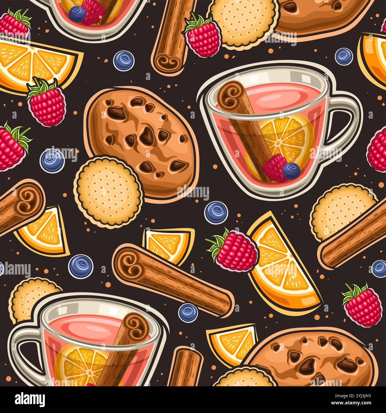 Fruit cup dessert flat Stock Vector Images Alamy